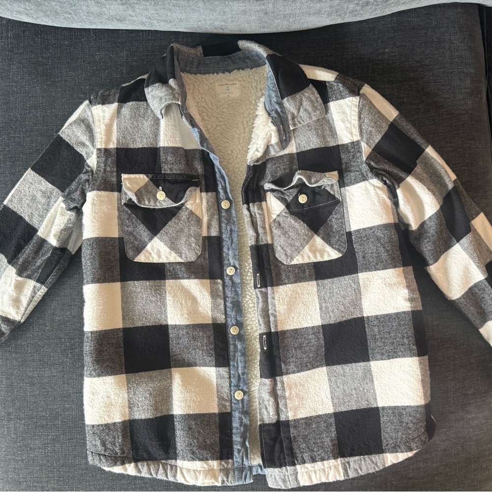 Crewcuts Black and White Checkered Kids Shirt - Picture 3 of 3